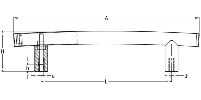 弧形長(zhǎng)拉手